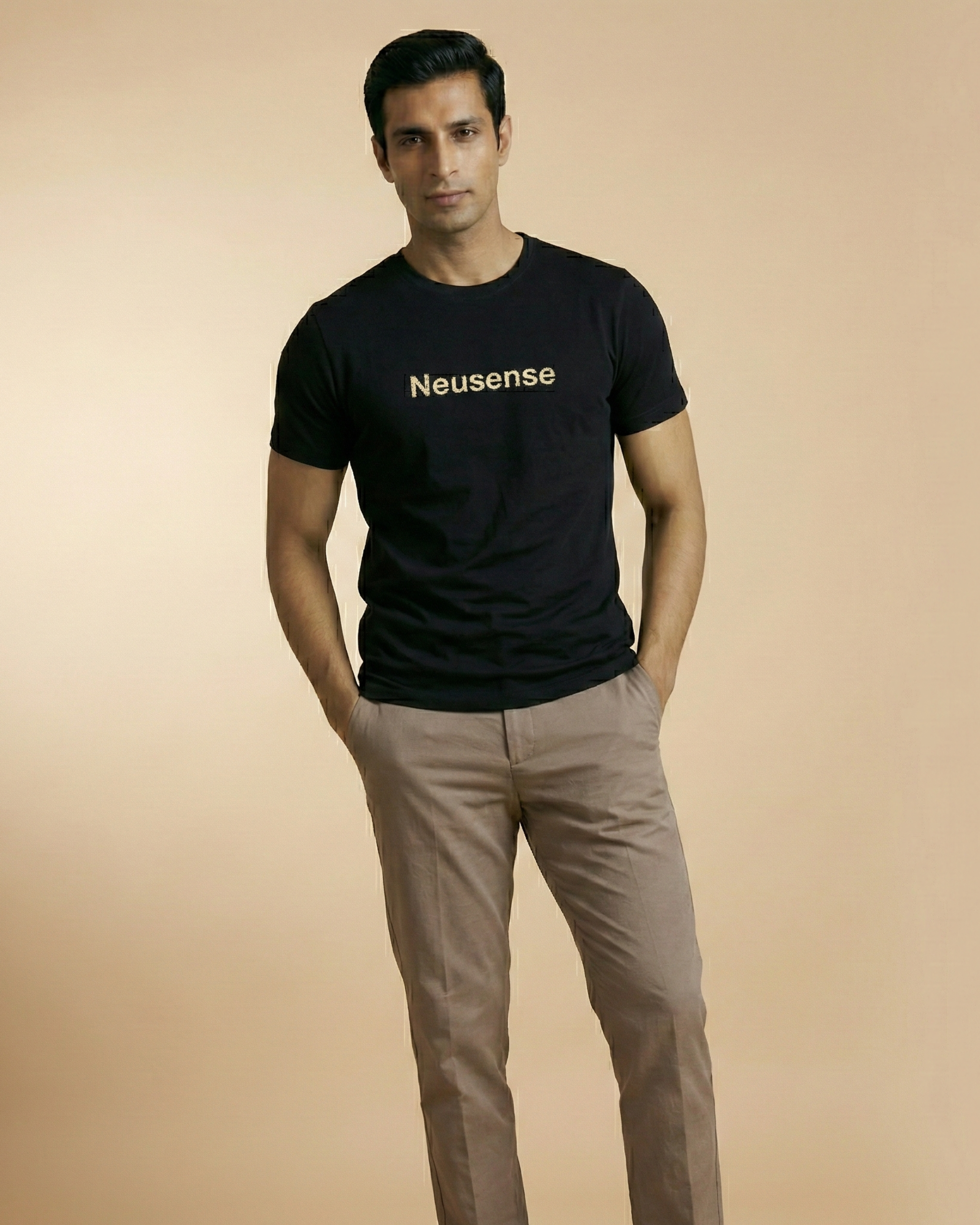 Neusense Signature Minimalist Tee – Black