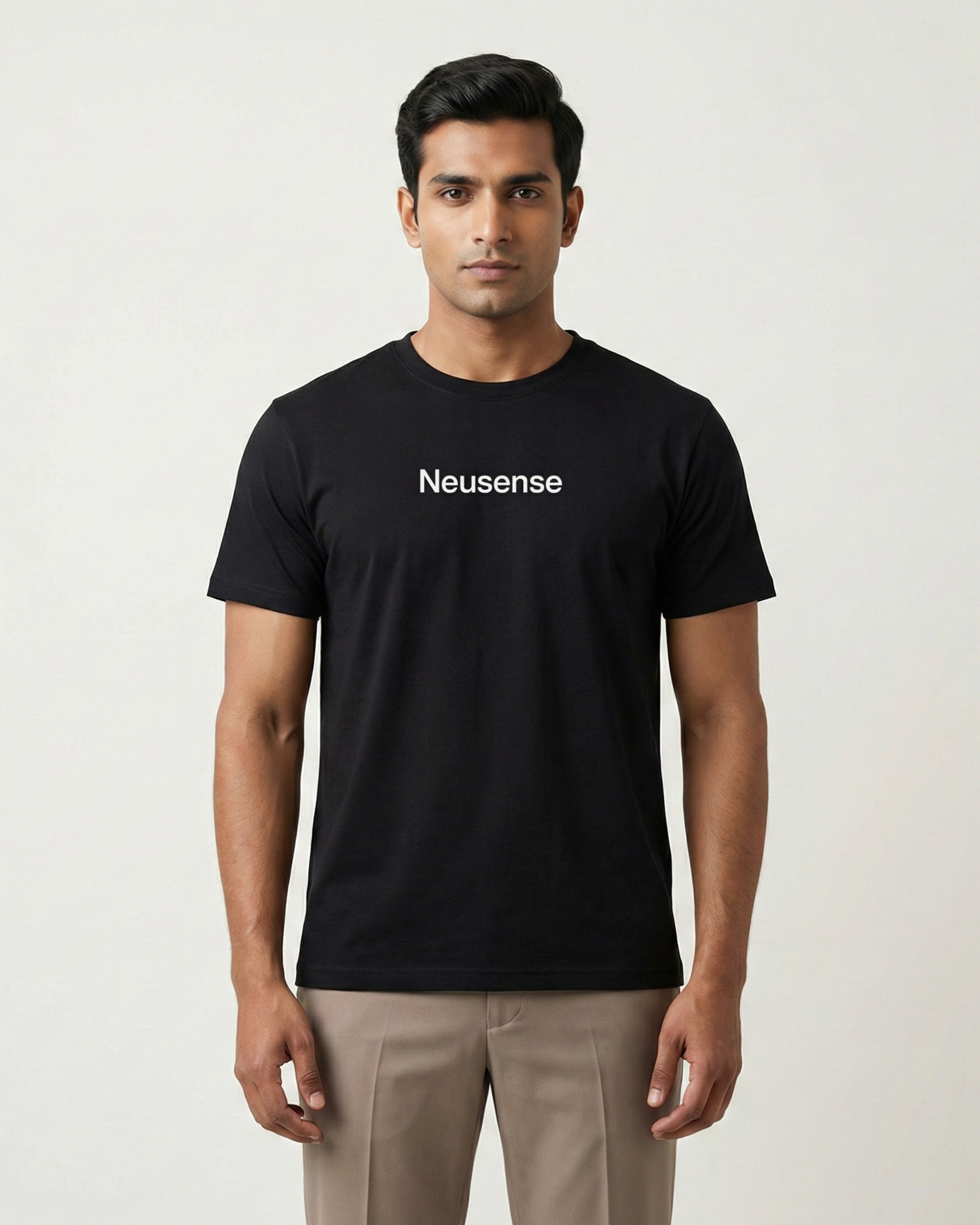 Neusense Signature Minimalist Tee – Black
