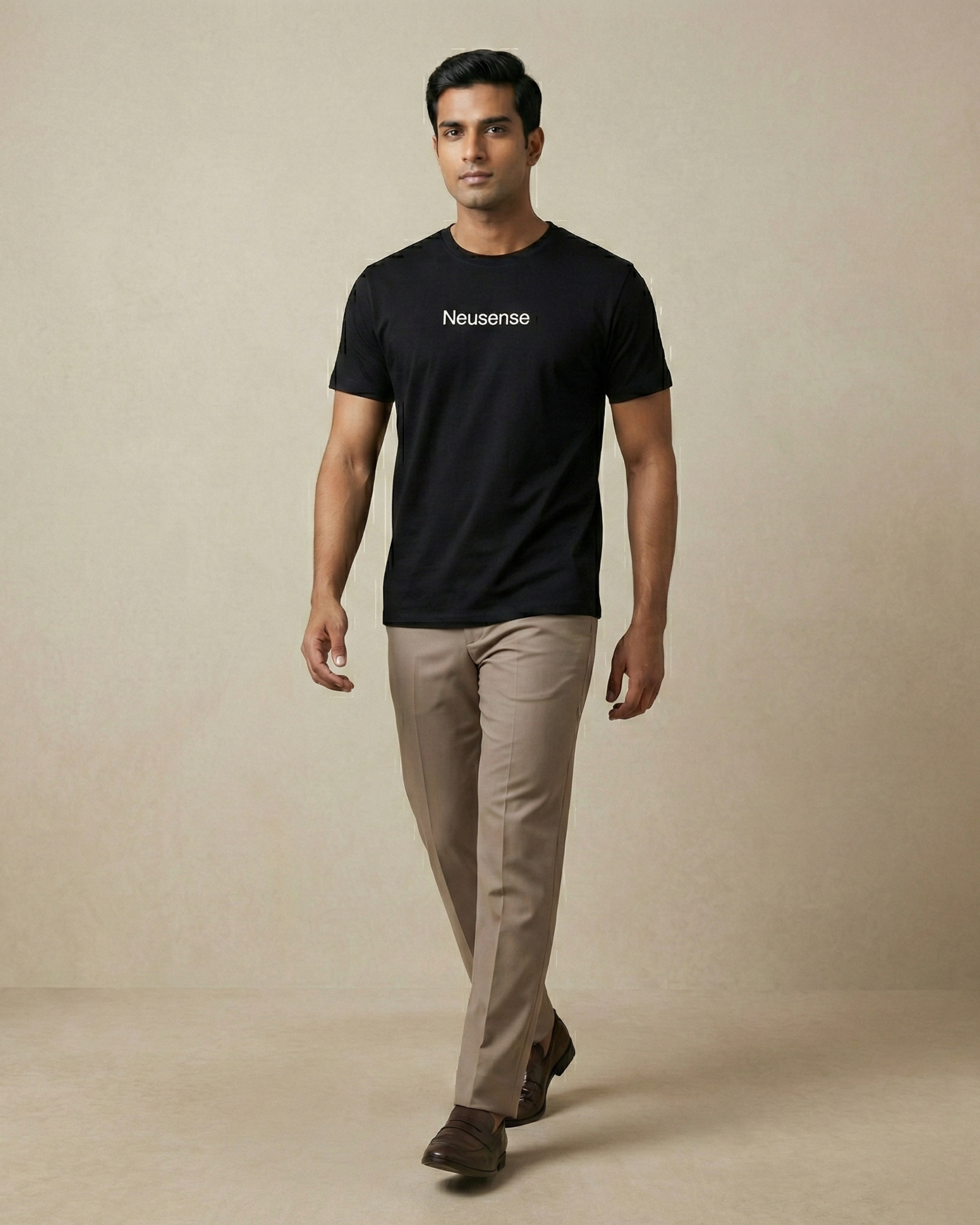 Neusense Signature Minimalist Tee – Black