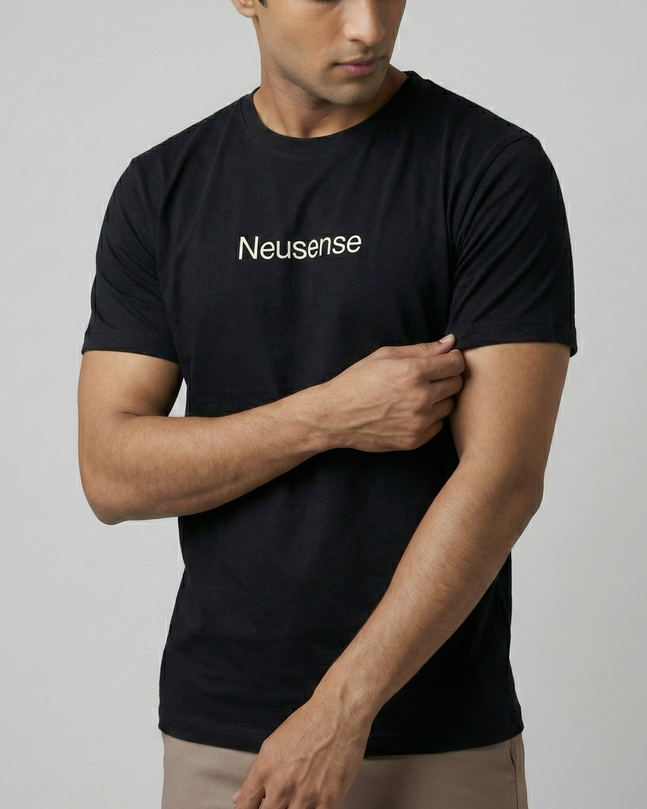 Neusense Signature Minimalist Tee – Black