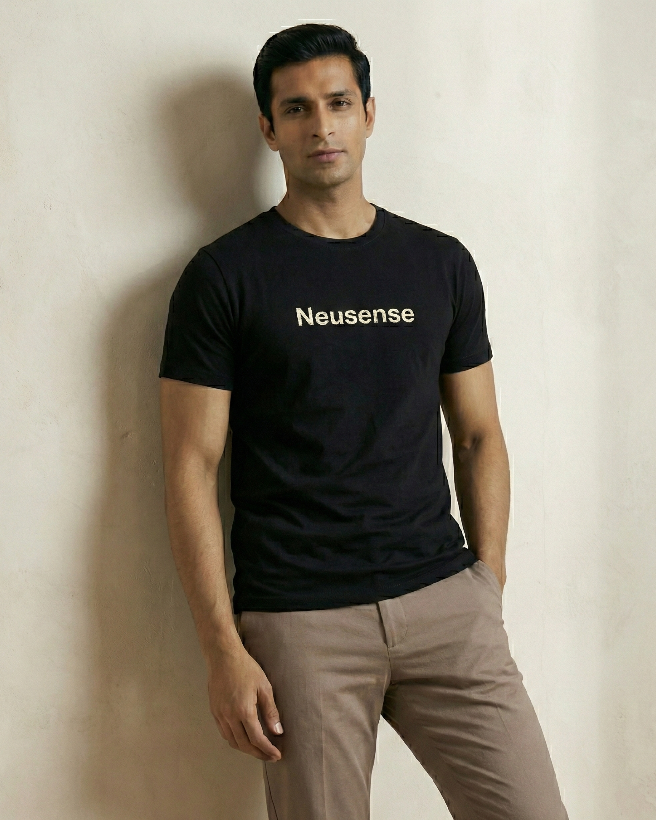 Neusense Signature Minimalist Tee – Black